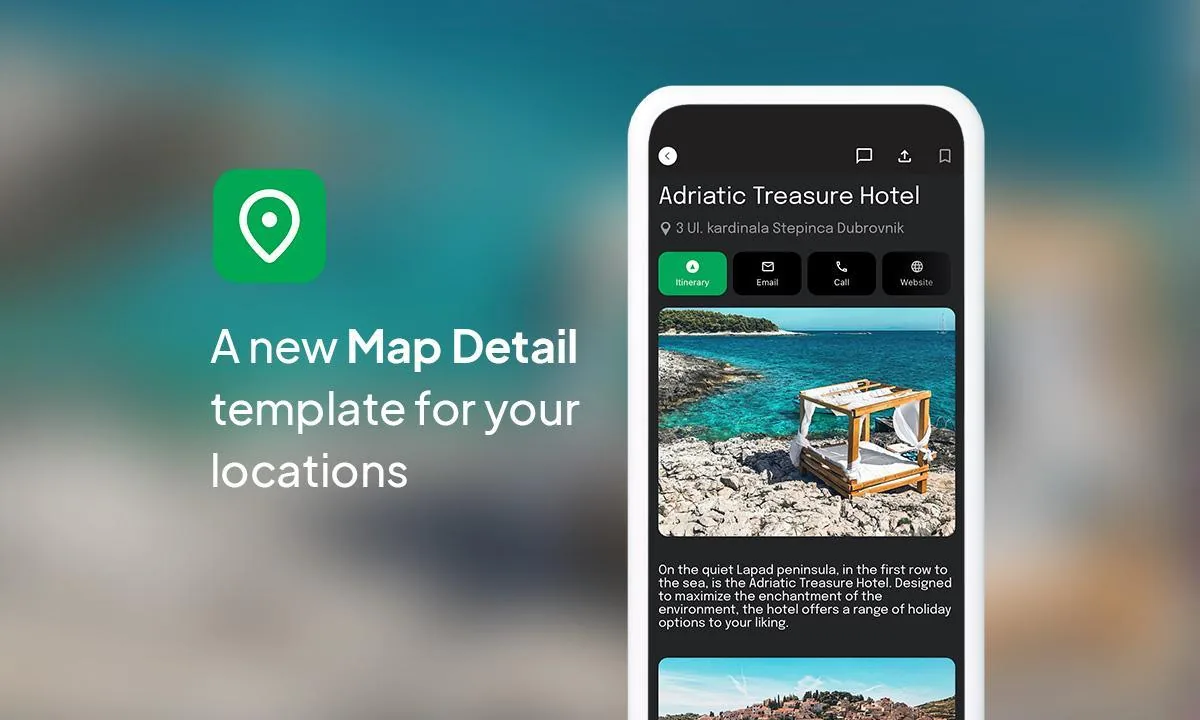 Design update: a new template for the details of your Map sections