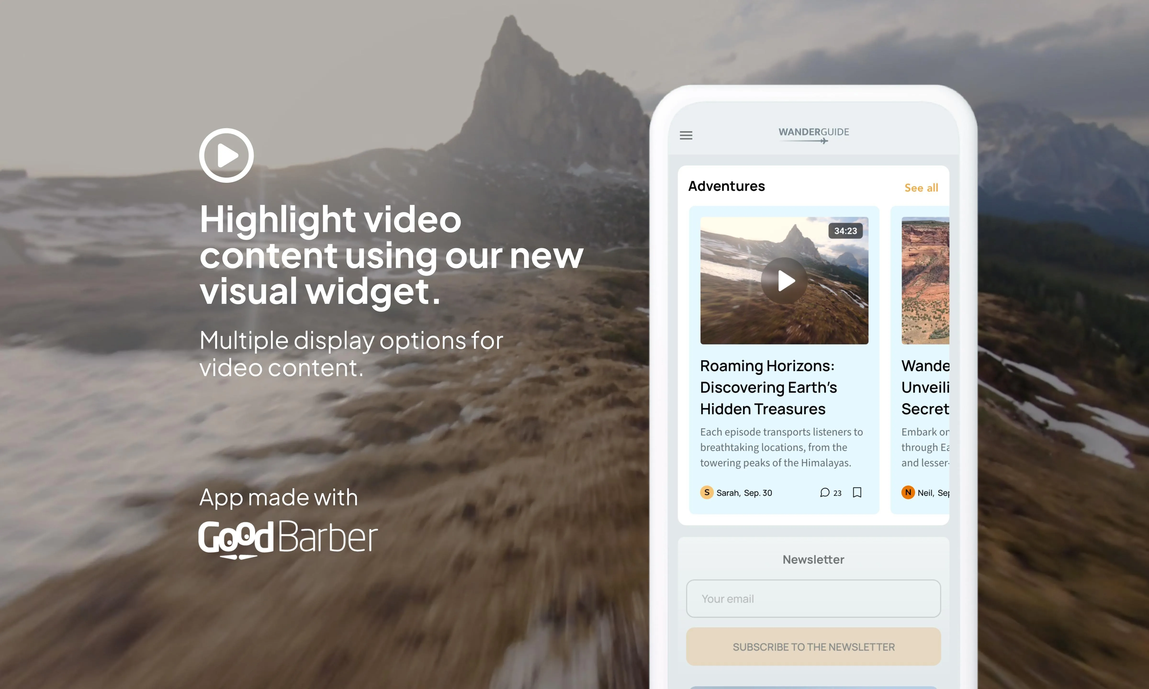 Visual Cards Banner: a new way to display your video content